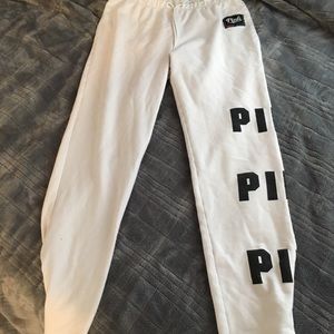 PINK White Sweatpants